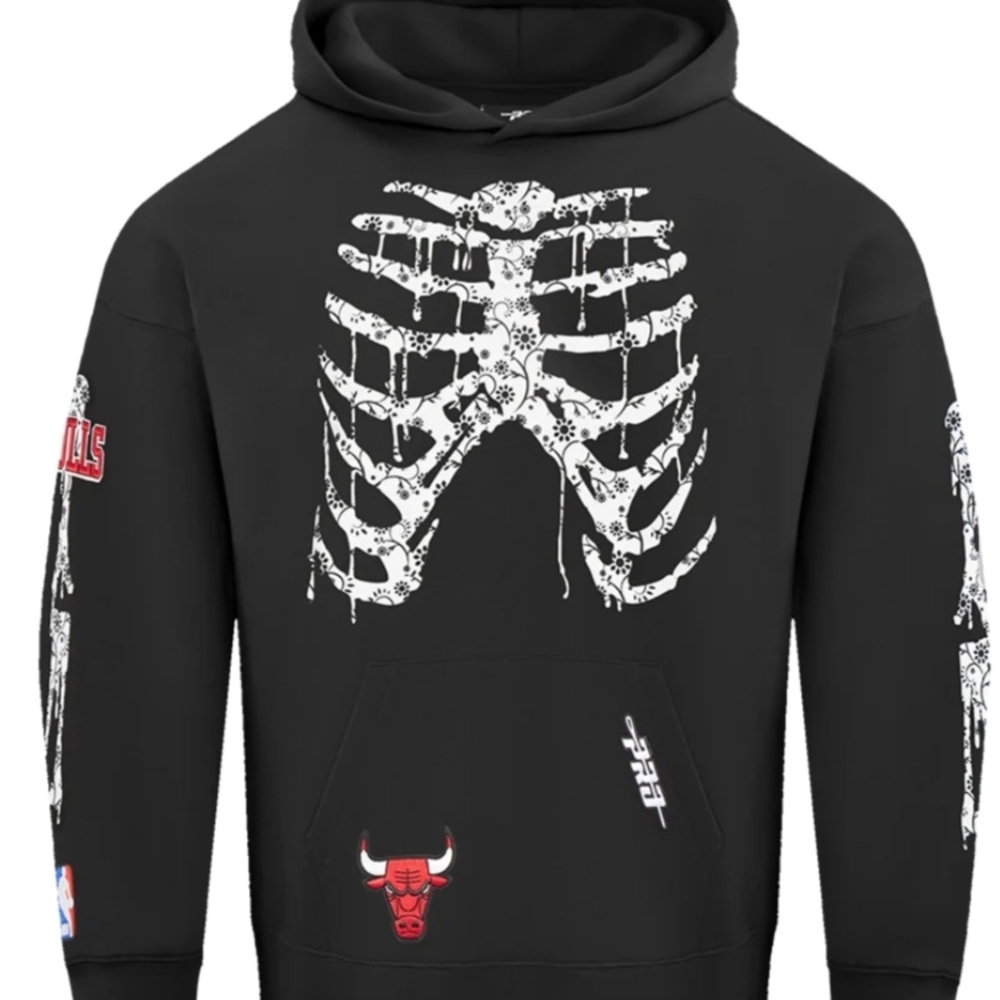 Black Skeleton Graphic Hoodie